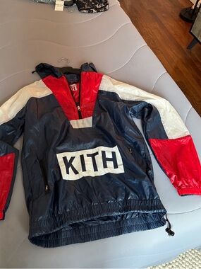 Kith “KFE” Red, White, and Blue Windbreaker